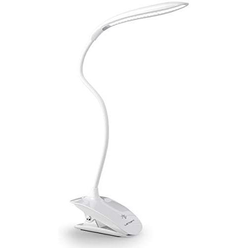 LED Clip On Reading Light, LENCENT 16 Individual Eye Protection LEDs , 3 Brightness Desk Clip Lamp with Slick Touch Control , Perfect for Bedside, Study, Office, and etc.