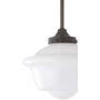 JONATHAN Y JYL3517C Kurtz 9.5'' Adjustable Drop Metal/Glass LED Pendant Contemporary,Transitional Dimmable, for Dining, Living Room, Kitchen, 9'', Black