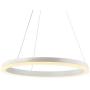 JONATHAN Y JYL7200A Baxter 23.5'' Integrated LED Metal Hoop Pendant Modern,Contemporay,Transitional Dimmable, Adjustable, for Dining, Living Room, Kitchen, Commercial Office, Matte White