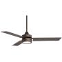 52'' Casa Arcus Modern Ceiling Fan with Light LED Remote Control Emperial Bronze Frosted Glass for Living Room Kitchen Bedroom Family Dining - Casa Vieja