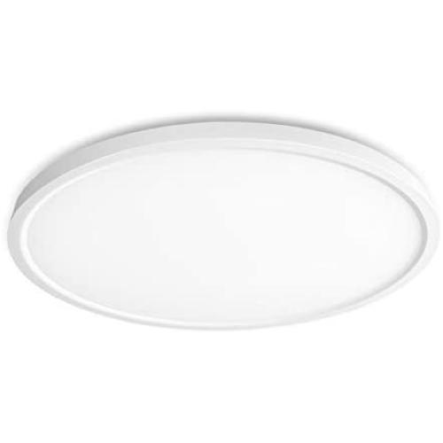 Solarlang LED Flush Mount Ceiling Light Fixture, 12 inch 24W(240W Equivalent), 3200LM Flat Round Modern Lighting Fixture, 5000K Daylight White Surface Mount Ceiling Lamp for Bedroom, Bathroom, Kitchen