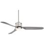 52'' Visionary Modern Ceiling Fan with Light LED Brushed Nickel Frosted for Living Room Kitchen Bedroom Family Dining - Casa Vieja 52'' Visionary Modern Ceiling Fan with Light LED Brushed Nickel Frosted for Living Room Kitchen Bedroom Family Dining - Casa Vieja