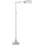 Jenson Modern Pharmacy Floor Lamp Adjustable Swing Arm Brushed Nickel Metal for Living Room Reading Bedroom Office - Regency Hill