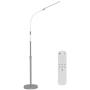 NXONE Led Floor Lamp,Modern Reading Adjustable Standing Height 4 Colors and Stepless Brightness Work Lamp for Living Room Bedroom Reading, Silver