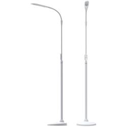 STELLA Premium LED Floor Lamp (Sky Two, White, 10W) Doctor Prescribed Low Vision Tri Spectrum Sun Lamp With 5 Dimming Options - Gooseneck Sunlight Lamp For Arts & Crafts, Dry Eye, Reading, Hobby, Task