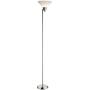 Adesso Swivel Floor Lamp – White Plastic Shade, Smart Outlet Compatible 1 Bulb Lighting Equipment. Home Decor Accessory