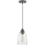 Gruenlich Pendant Lighting Fixture for Kitchen and Dining Room, Hanging Ceiling Lighting Fixture, E26 Medium Base, Metal Construction with Clear Glass