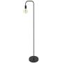 Oneach Industrial LED Floor Lamp for Living Room Bedroom Reading Office Metal Minimalist Standing Lamp Black