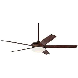 70'' Coastline Modern Ceiling Fan with Light LED Dimmable Remote Control Oil Brushed Bronze for Living Room Kitchen Bedroom - Casa Vieja