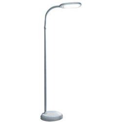 Lightek 12W Bright LED Floor Lamp for Reading, Repair, Crafts, Sewing etc. Touch Dimmable Three Temperature Choose (White)