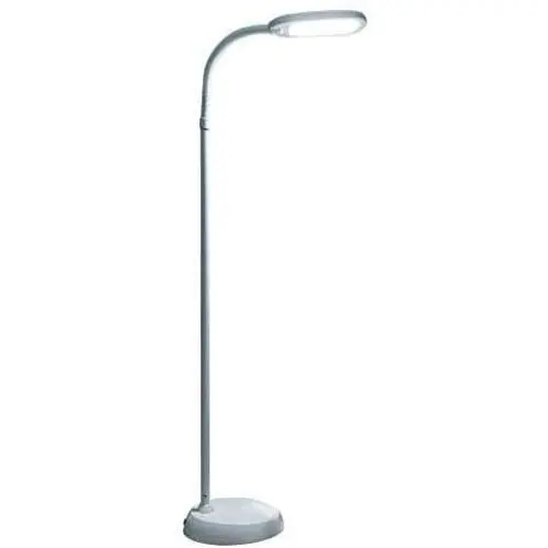 Lightek 12W Bright LED Floor Lamp for Reading, Repair, Crafts, Sewing etc. Touch Dimmable Three Temperature Choose (White)