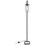 Henn&Hart FL0014 Modern farmhouse seeded floor lamp, One Size, Black