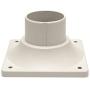LIT-PaTH Outdoor Post Light Mounting Base, Pier Mount Base, 2-Pack (White)