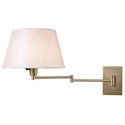 Kenroy Home 30100VB Simplicity Wall Swing Arm Lamp, 13.5 Inch Height, 16 Inch Width, 26 Inch Extension, Vintage Brass