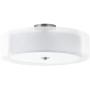 Grazia 20 inch 3 Light Drum Chandelier Ceiling Light - Brushed Nickel - Linea di Liara LL-P117-BN