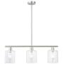 Rustic Industrial Chandeliers Modern 3-Light Glass Shades Pendant Lighting Vintage Farmhouse Adjustable Ceiling Lights Hanging Lamp for Dining Rooms Bedrooms Living Room Kitchen Island Brush Nickel