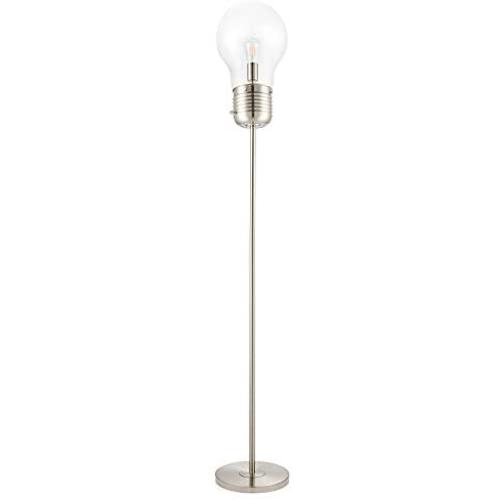 CO-Z One Bulb Farmhouse Rustic Floor Lamp in Brushed Nickel , Industrial Modern Floor Lamps for Living Room Bedroom Reading Office, 71 Height Pole Floor Lamp with LED Light CO-Z One Bulb Farmhouse Rustic Floor Lamp in Brushed Nickel , Industrial Modern Floor Lamps for Living Room Bedroom Reading Office, 71 Height Pole Floor Lamp with LED Light