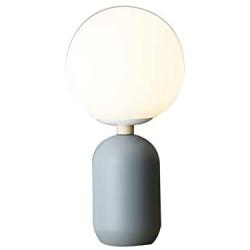 GlanzLight GL-63952-G, Metal Table Light, Simplicity Globe Table Lamp, Indoor Decoration Light Fixtures Table Lamps, Living Room/Sofaside Reading Light Desk Lighting, Grey
