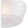 Schoolhouse Floating Ceiling Light Semi Flush Mount Fixture Bronze 12'' White Glass for Bedroom Kitchen - Regency Hill