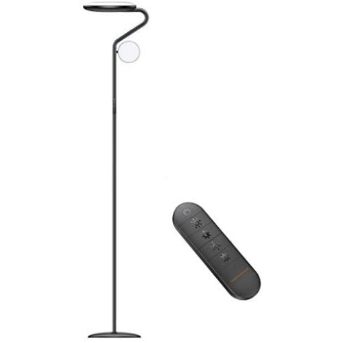 TaoTronics LED Floor Lamp TT-DL095, Metal Mother Daughter Floor Lamp with Reading Light, 36W 4 Brightness Levels & 4 Color Temperatures Adjustable with Remote & Touch Control for Living Room Bedroom