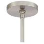 Glover Brushed Nickel Drum Pendant Chandelier 21'' Wide Modern Silver Organza White Linen Shade 4-Light Fixture for Dining Room House Island Entryway Bedroom Living Room - Possini Euro Design