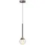 IESTARING One-Light Ceiling Pendant Light, Modern Indoor Mini Premium Crystal Glass Hanging Light Fixture with Adjustable Length for Kitchen Island Dining Room, Bronze Finish (1-Light)