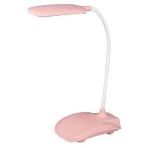 HSCW Portable Desk Lamp Creative Folding USB Charging/Plug in Table Lamps LED Touch Trichromatic Dimming Eye Protection Reading Night Light for Living Room Bedroom Study (Color : Pink)