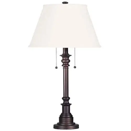 Kenroy Home 30437BRZ Classic Table Lamp ,30.5 Inch Height, 17 Inch Diameter with Bronze Finish