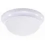 CORAMDEO 11 Inch LED Decorative Flush Mount Ceiling Fixture, Color Select Switch, Built in LED Gives 125W of Light from 16.4W of Power, 1150 Lumen, Dimmable, White Finish with Frosted Glass