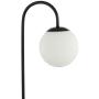 JONATHAN Y JYL6010A Arco 18.25'' Iron/Glass Mid-Century Globe LED Lamp Glam,Minimalist,Modern,Transitional for Bedroom, Living Room, Office, College Dorm, Coffee Table, Bookcase, Black