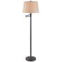 Kenroy Home 32215CBZ Classic Swing Arm Floor Lamp ,59 Inch Height, 24 Inch Extension with Copper Bronze Finish
