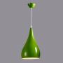 Art Deco Pendant Light E26/27 Base Pendant Light Shade Lamp Fixture Modern Ceiling Hanging Light Dining Room Light Black Metal Pendant Lamp Shades (60W,Grass Green)