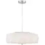 Glacier Brushed Nickel Pendant Chandelier 20'' Wide Modern White Geometric Shade 3-Light Fixture for Dining Room House Foyer Kitchen Island Entryway Bedroom Living Room - Possini Euro Design