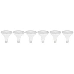 Amazon Basics 90W Equivalent, Daylight, Non-Dimmable, 10,000 Hour Lifetime, PAR38 LED Light Bulb | 6-Pack