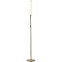 O’Bright Dimmable LED Cylinder Floor Lamp, Full Range Dimming, Minimalist Standing Pole Lamp / Torch Lamp, Floor Lamps for Living Room, Bedrooms, Porch, Patio, and Office, Antique Brass (Gold)