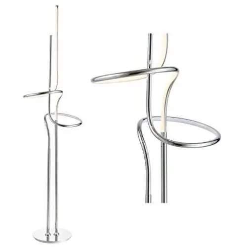 JONATHAN Y JYL7028A Sketch 64'' Dimmable Metal Integrated LED Floor Lamp Contemporary,Minimalist,Modern,Glam for Bedrooms, Living Room, Office, Reading, Chrome JONATHAN Y JYL7028A Sketch 64'' Dimmable Metal Integrated LED Floor Lamp Contemporary,Minimalist,Modern,Glam for Bedrooms, Living Room, Office, Reading, Chrome