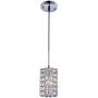 SHUPREGU 1-Light Pendant Lighting, Crystal Mini Pendant Light fixtures,Chrome Finish Crystal Pendant lamp, for Kitchen Island, Dining Room, Cafe,Bar, LED Bulb Not Included