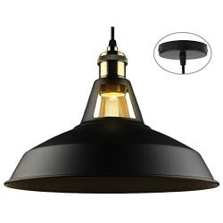 B2ocled Retro Pendant Light Industrial Vintage Style 1-Light E26/E27 Based Pendant Lighting for Living Room bar Cafe Restaurant