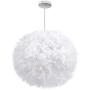 Feather Ceiling Pendant Light Shade Simple Nordic-Style Modern Sweet Romantic Chandelier Global Lampshade Floor Lamp Droplight for Living Room Bedroom Dining Room