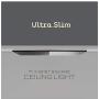 Ultra Slim 7 Inch LED Ceiling Light Fixture | Square Surface Mount 1100LM Dimmable Lighting for Kitchen, Bathroom, Bedroom, Closet, Porch | Luxurious ETL Flush Mount Light | Black Finish / 3000K