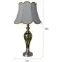 Table Lamp for Living Room Classical 28 inch Glass Green Bedside Lamp for Bedroom Table Lamps for Living Room