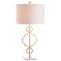 JONATHAN Y JYL3026A July 31'' Metal LED Table Lamp Modern,Contemporary,Glam for Bedroom, Living Room, Office, College Dorm, Coffee Table, Bookcase, GoldLeaf