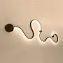 BAYCHEER Aluminum Snake Shaped Wall Lamp Creative Wall Sconce Contemporary Special Home Decoration 50.40'' Minimalist Wall Light for Living Room, Bedroom, Kitchen 24W in Black Warm Light BAYCHEER Aluminum Snake Shaped Wall Lamp Creative Wall Sconce Contemporary Special Home Decoration 50.40'' Minimalist Wall Light for Living Room, Bedroom, Kitchen 24W in Black Warm Light