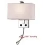 Bedroom Wall Sconce Lights - Modern Wall Lighting Fixtures with 2 Switches and Fabric Linen Shade, Bedside Wall Mount Reading Lamps for Living Room Hotel(LED 1W 3000K Included ) Bedroom Wall Sconce Lights - Modern Wall Lighting Fixtures with 2 Switches and Fabric Linen Shade, Bedside Wall Mount Reading Lamps for Living Room Hotel(LED 1W 3000K Included )