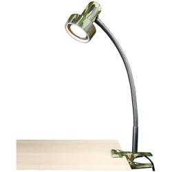 O’Bright LED Clip on Light for Bed Headboard/Desk, Dimmable LED Desk Lamp with Metal Clamp, 5W LED, Flexible Gooseneck, Adjustable Brightness for Eye-Care Reading, Vintage Design (Camouflage)