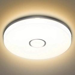 Olafus 18W LED Ceiling Light 9 Inch, 1600LM 2700K Flush Mount Ceiling Lighting, IP54 Waterproof 120W Equivalent Round Ceiling Lamp for Bedroom Livingroom Balcony Kitchen Bathroom, Warm White