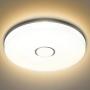 Olafus 18W LED Ceiling Light 9 Inch, 1600LM 2700K Flush Mount Ceiling Lighting, IP54 Waterproof 120W Equivalent Round Ceiling Lamp for Bedroom Livingroom Balcony Kitchen Bathroom, Warm White