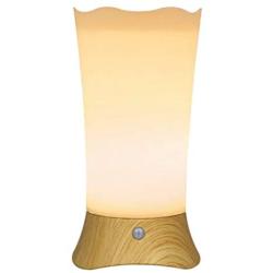 DEEPLITE Battery Operated Motion Sensor Night Light Small Cordless Table Lamp, Soft Glow Nightstand for Bathroom, Bedroom, Kid’s Room, Hallway, Table Decor
