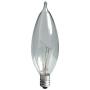 GE Crystal Clear Bent Tip Decorative Light Bulbs (40 Watt), 370 Lumen, Candelabra Light Bulb Base, 12-Pack Chandelier Light Bulbs