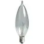 GE Crystal Clear Bent Tip Decorative Light Bulbs (40 Watt), 370 Lumen, Candelabra Light Bulb Base, 12-Pack Chandelier Light Bulbs